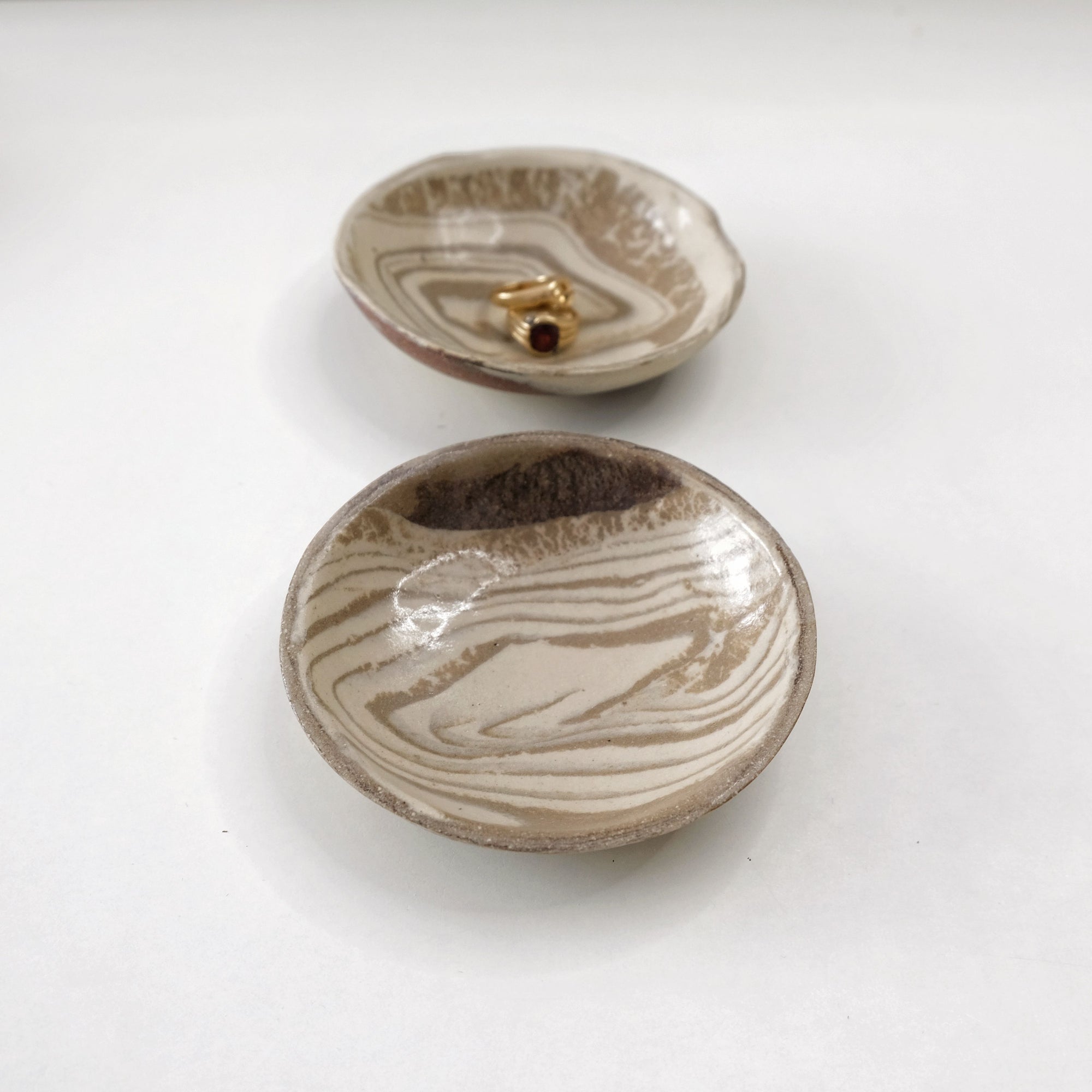 Mieke - Small Nerikomi Ceramic Trinket Set of 2