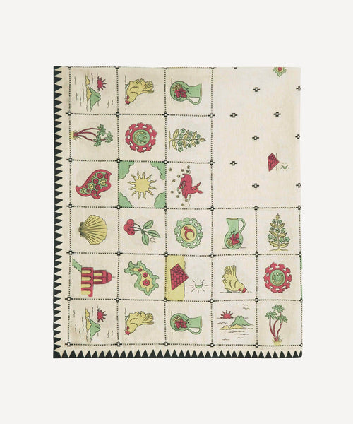 Redwork Tablecloth in Black