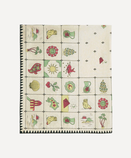 Redwork Tablecloth in Black