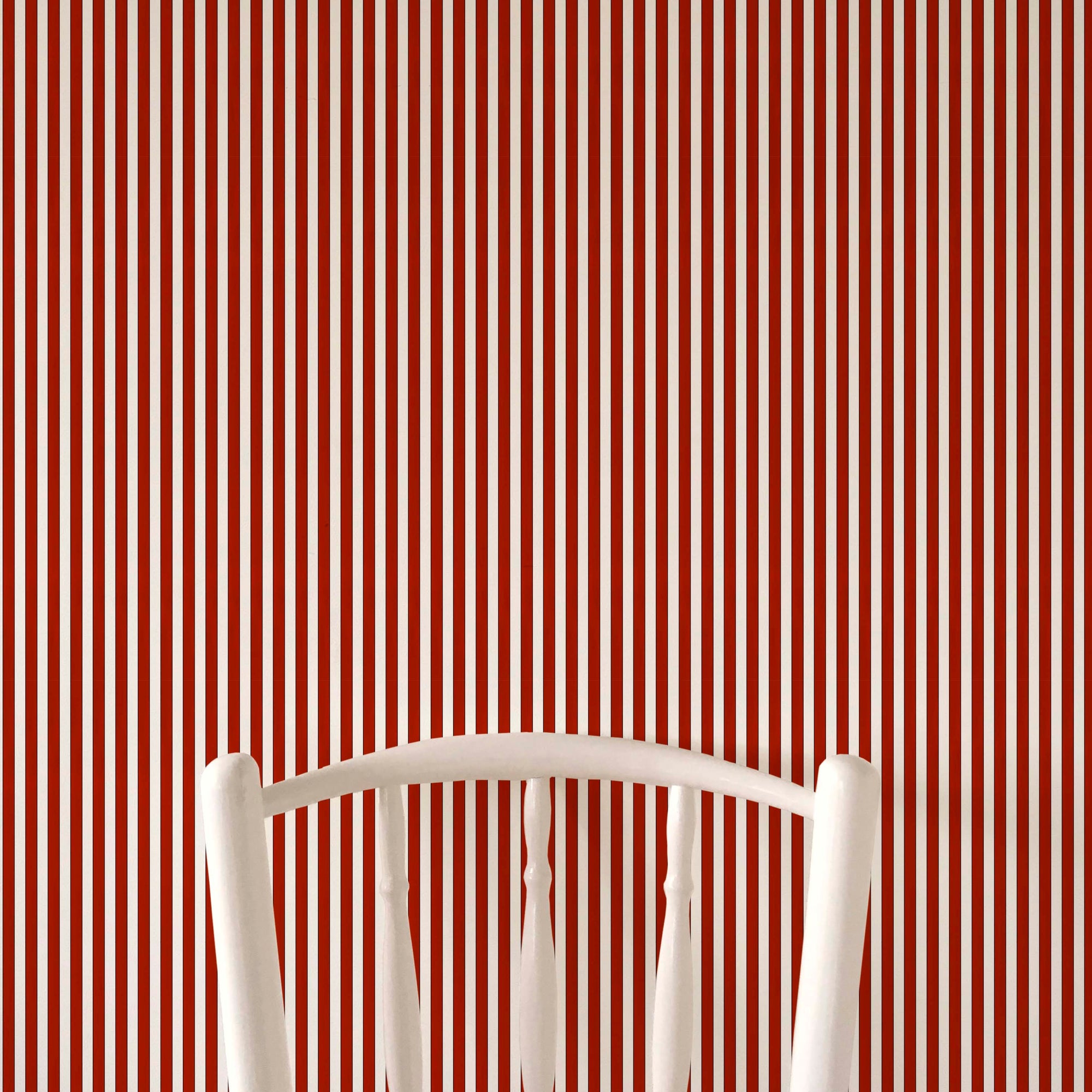 Tuscan Stripes Wallpaper - Red
