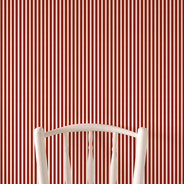 Tuscan Stripes Wallpaper - Red
