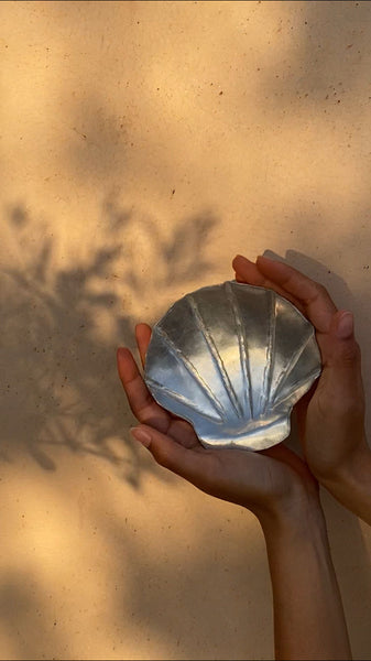 Small Hand-wrought Aluminium Shell Bowl