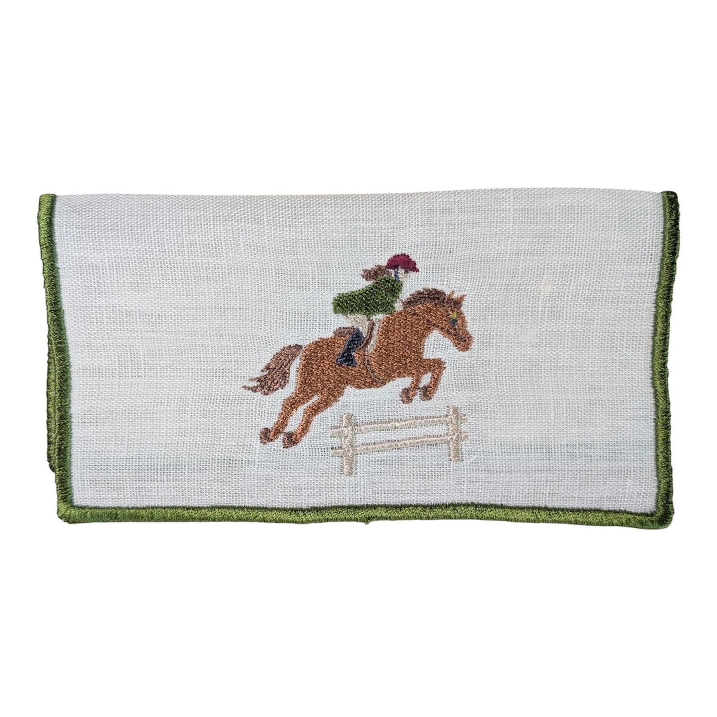 POLO - Polo and Horses Embroidery Cocktail Napkin Set (set of 6)