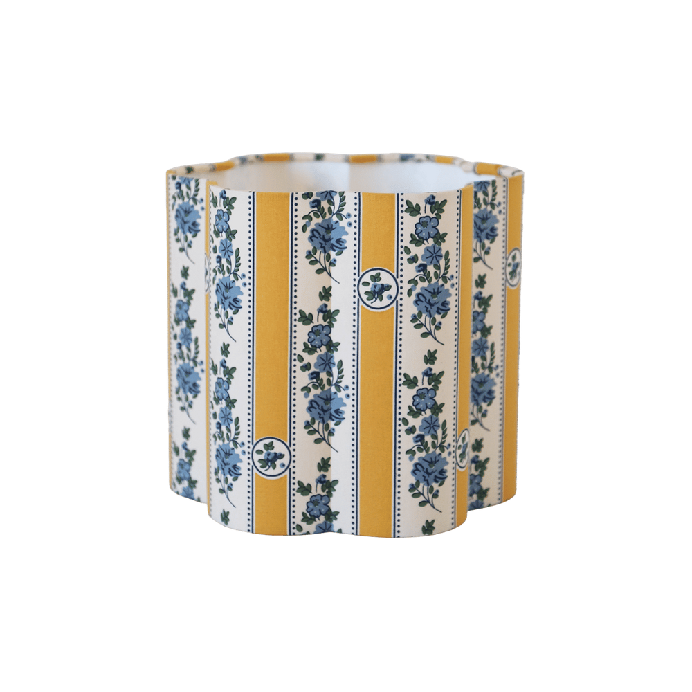 Flora Flower-Shaped Lampshade Yellow Table Lamp