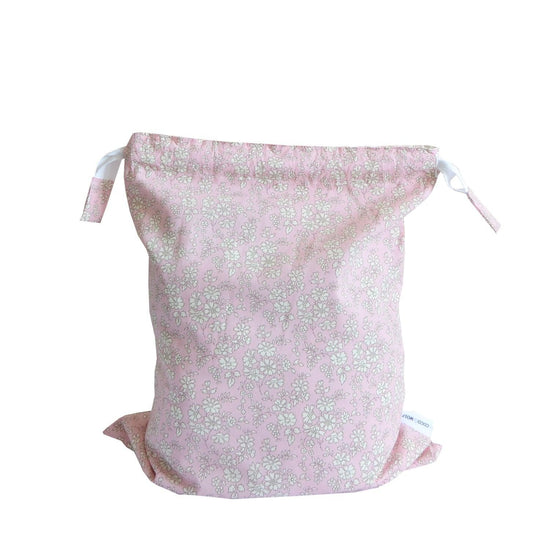 Drawstring Bag Made With Liberty Fabric Capel Pink