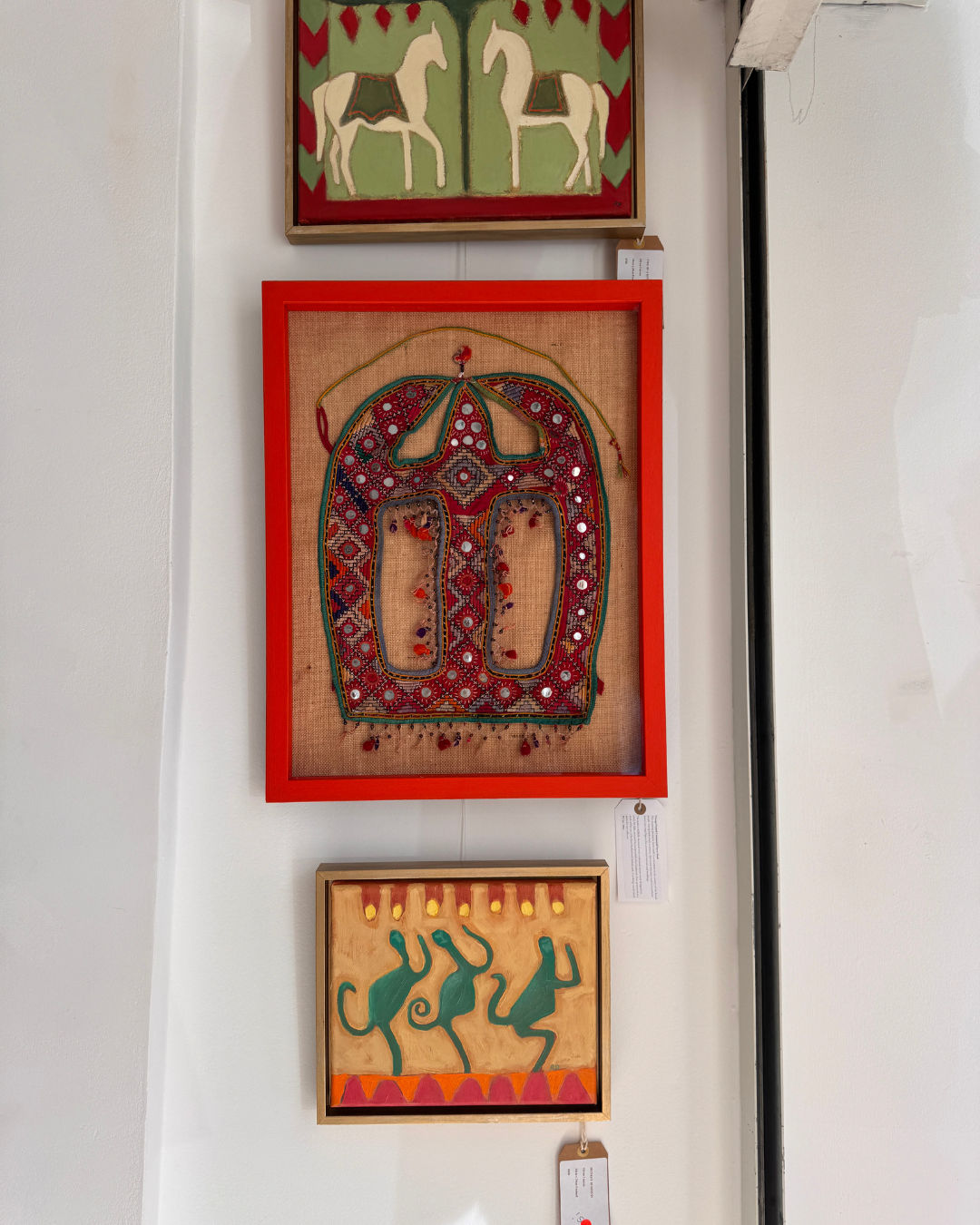 Framed Vintage Ceremonial Horse Mask