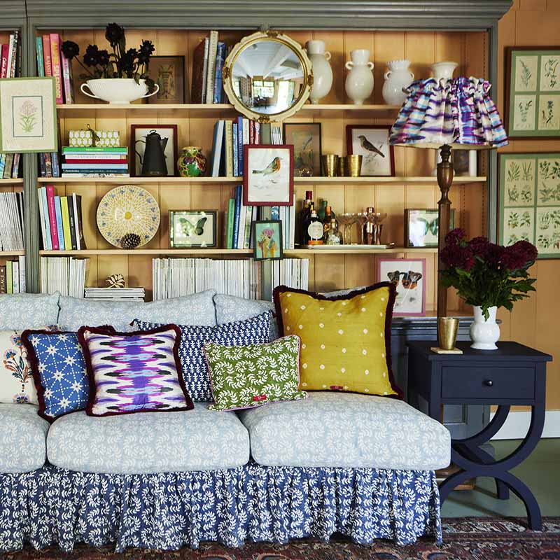 Lampshade Flirty Skirt Ikat Purple Chevron