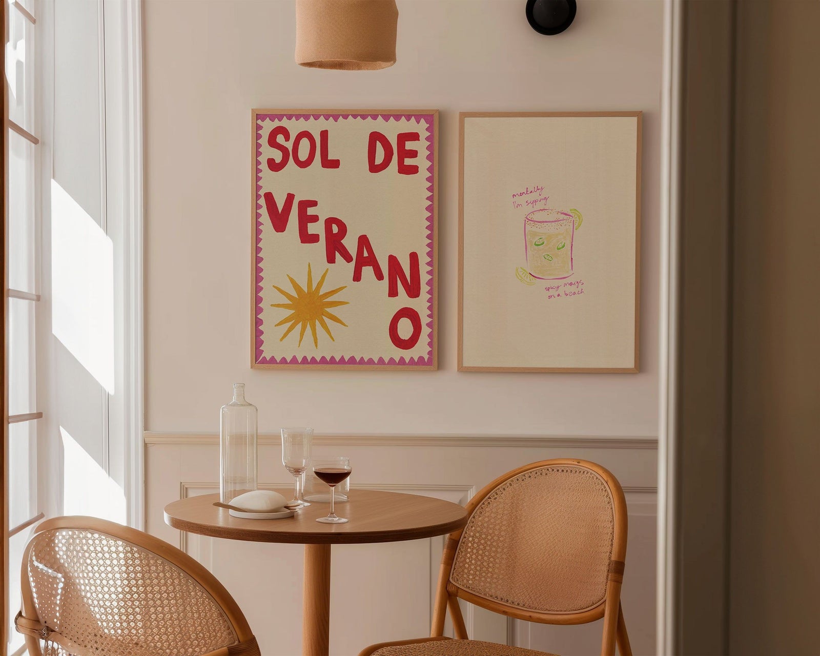 Sippin Spicy Margs Hand Painted Print