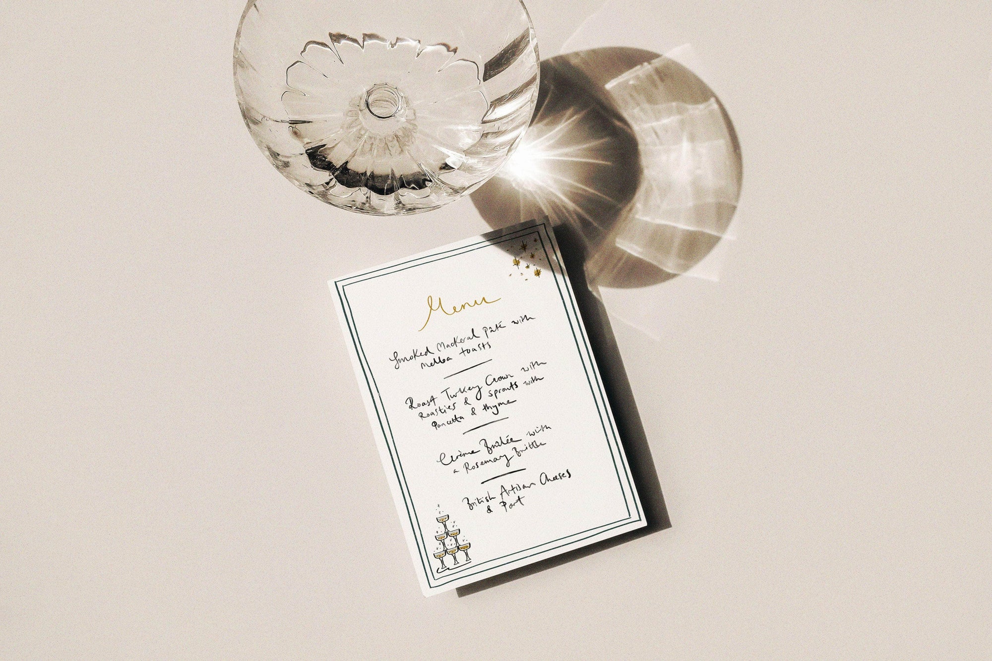 Tipsy Menu - Set of 10