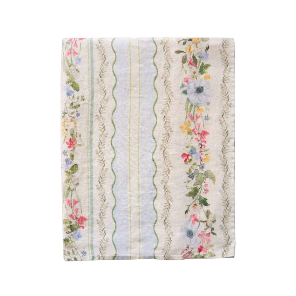 Spring Carpet Stripe Linen Runner