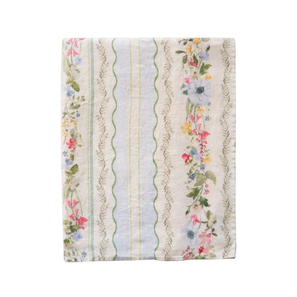 Spring Carpet Stripe Linen Runner