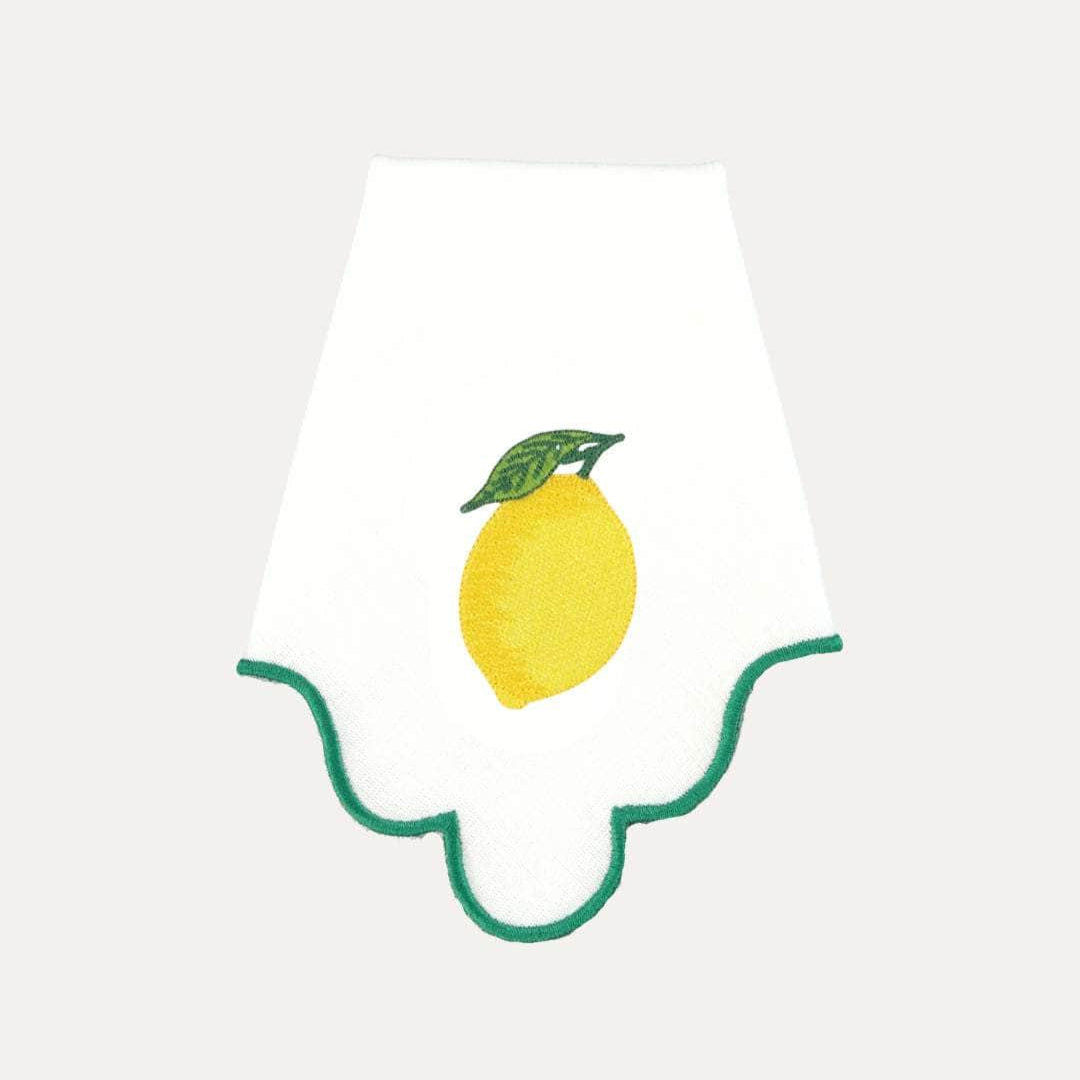 Wavy Napkin with Lemon