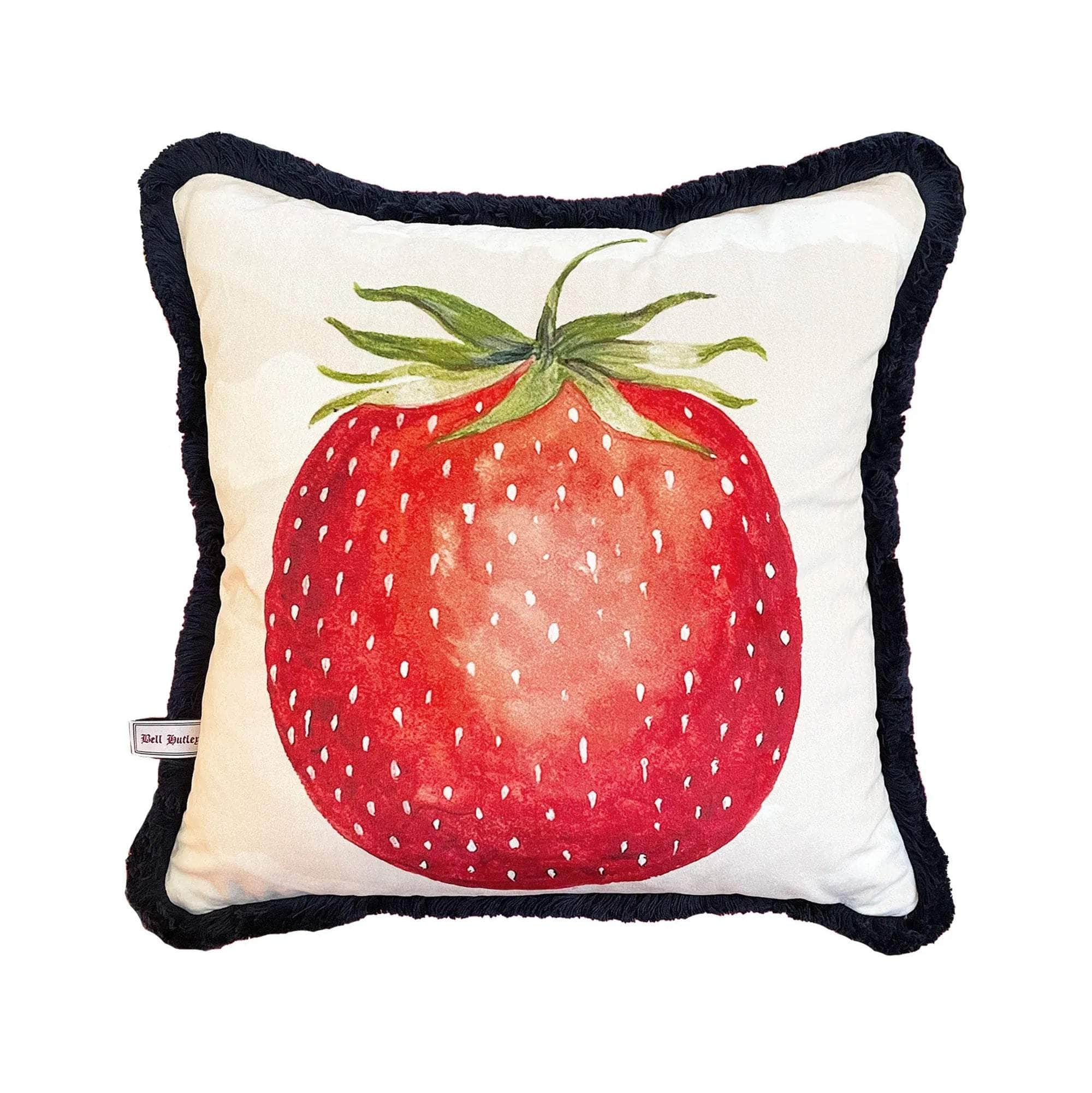 Bosch Strawberry Flower Velvet Cushion