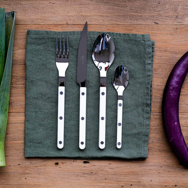 Bistrot 48 PC Cutlery Set, White