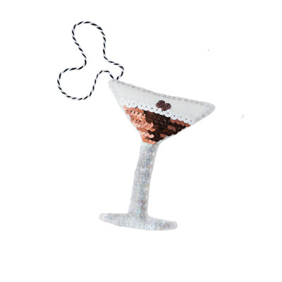 The Espresso Martini Sequin Ornament