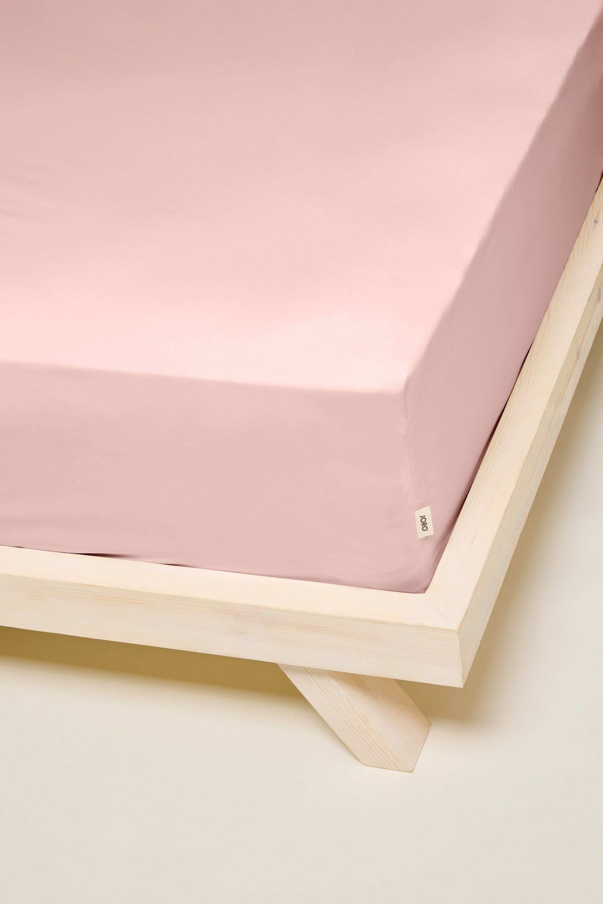 Sateen Organic Cotton Fitted Sheet - Midsummer Pink