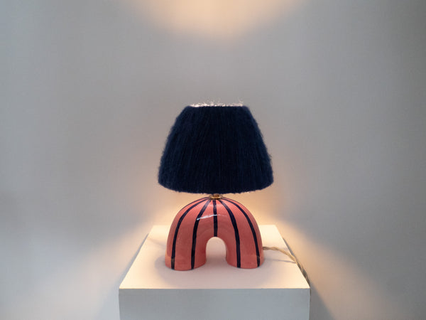 'Me' Table Lamp - Blue Stripes