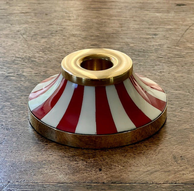 Circus Candleholder | Red | Striped