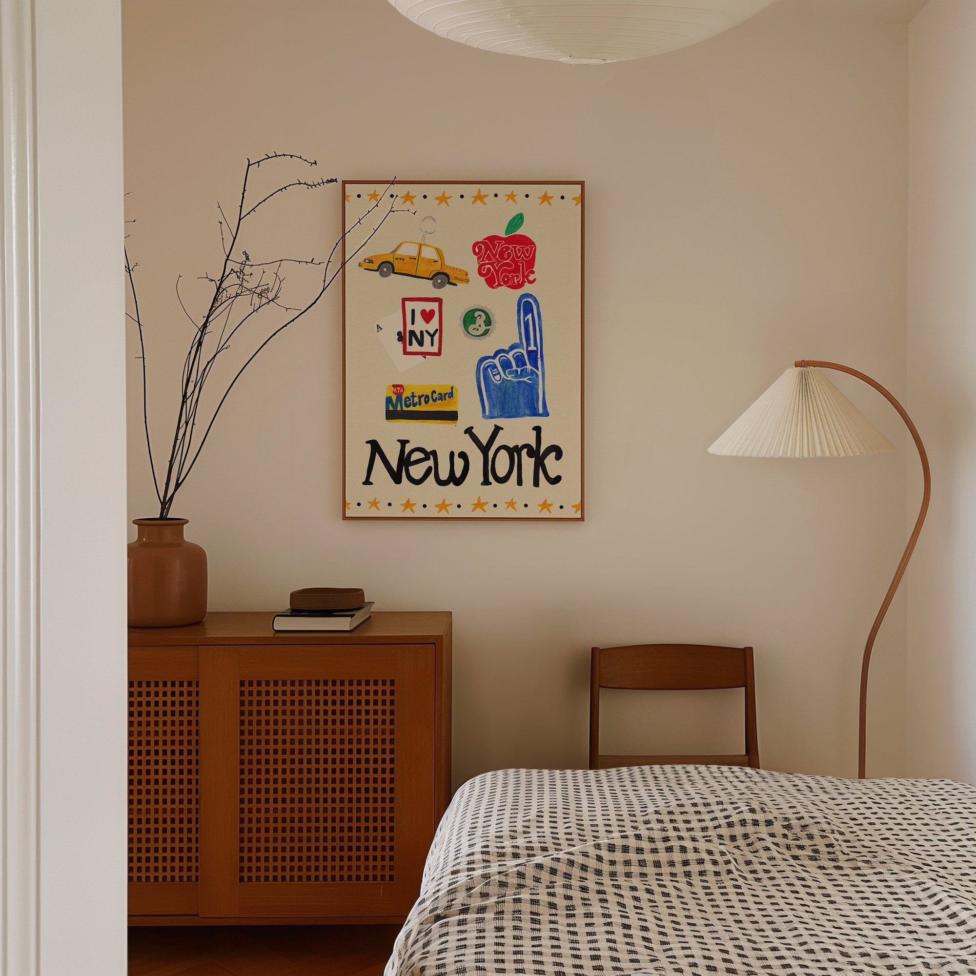 New York Travel Trinket Hand Painted Print