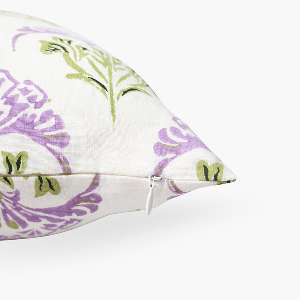 Soma - Pure Linen Throw Pillow Cover - Lavender