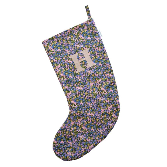 Christmas Stocking made with Liberty Fabric WILTSHIRE STAR
