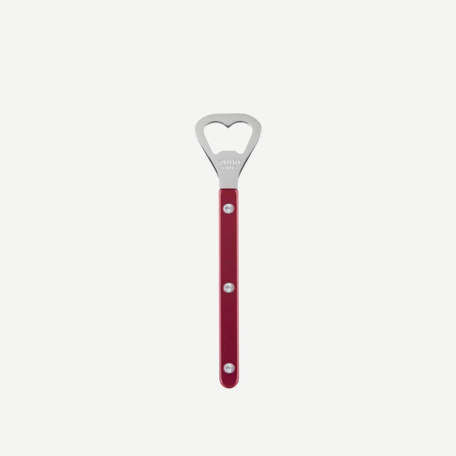 Bistrot Pearly Bottle Opener, Red