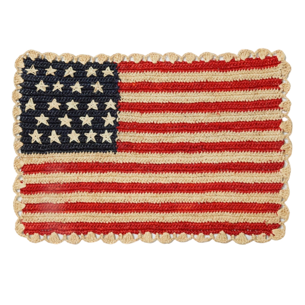 Handcrafted Scalloped Americana Placemats