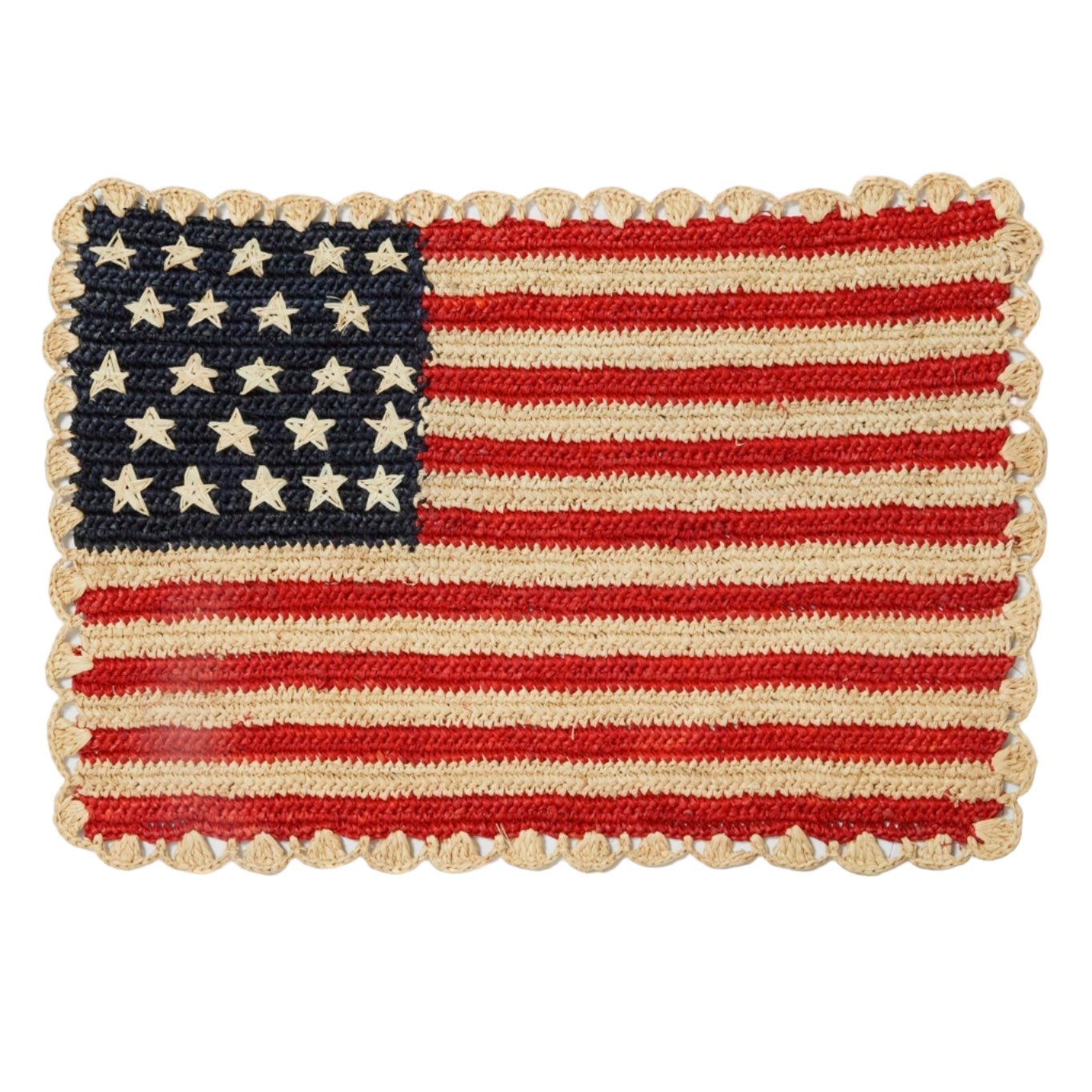 Handcrafted Scalloped Americana Placemats