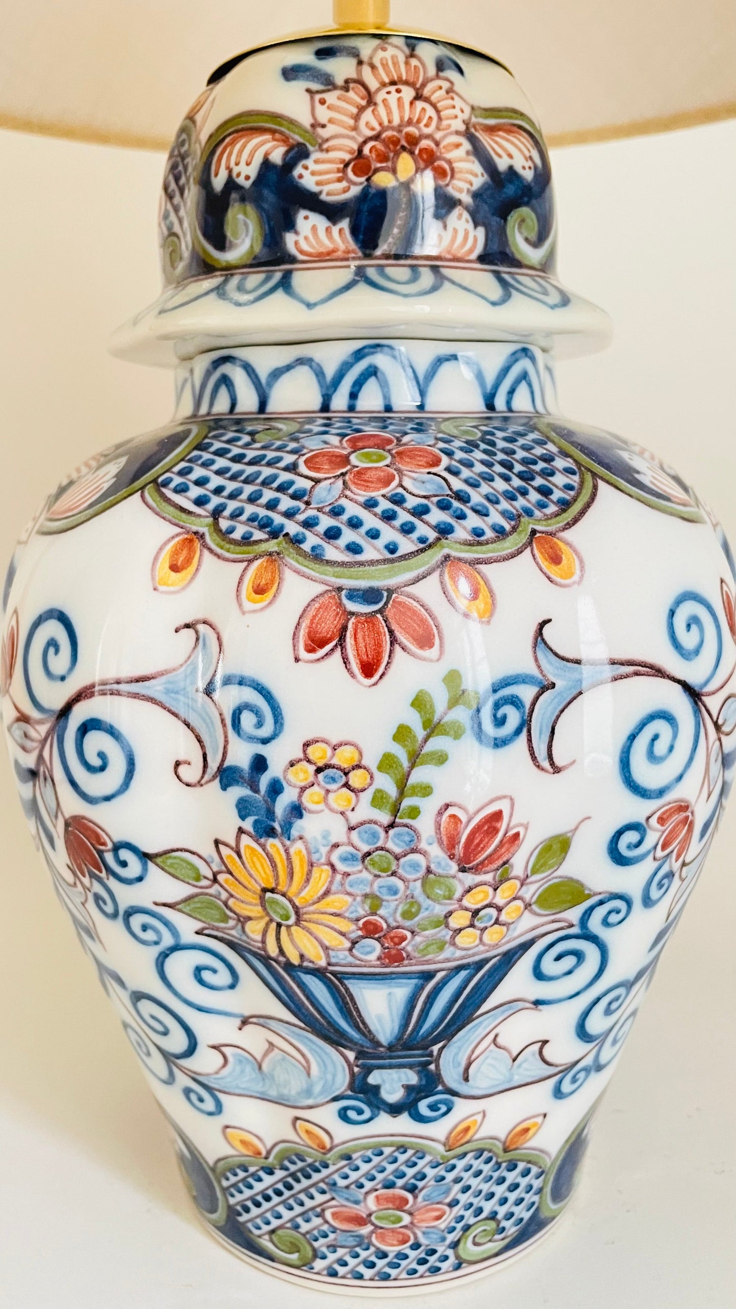 Antique Makkum Jar Lamp