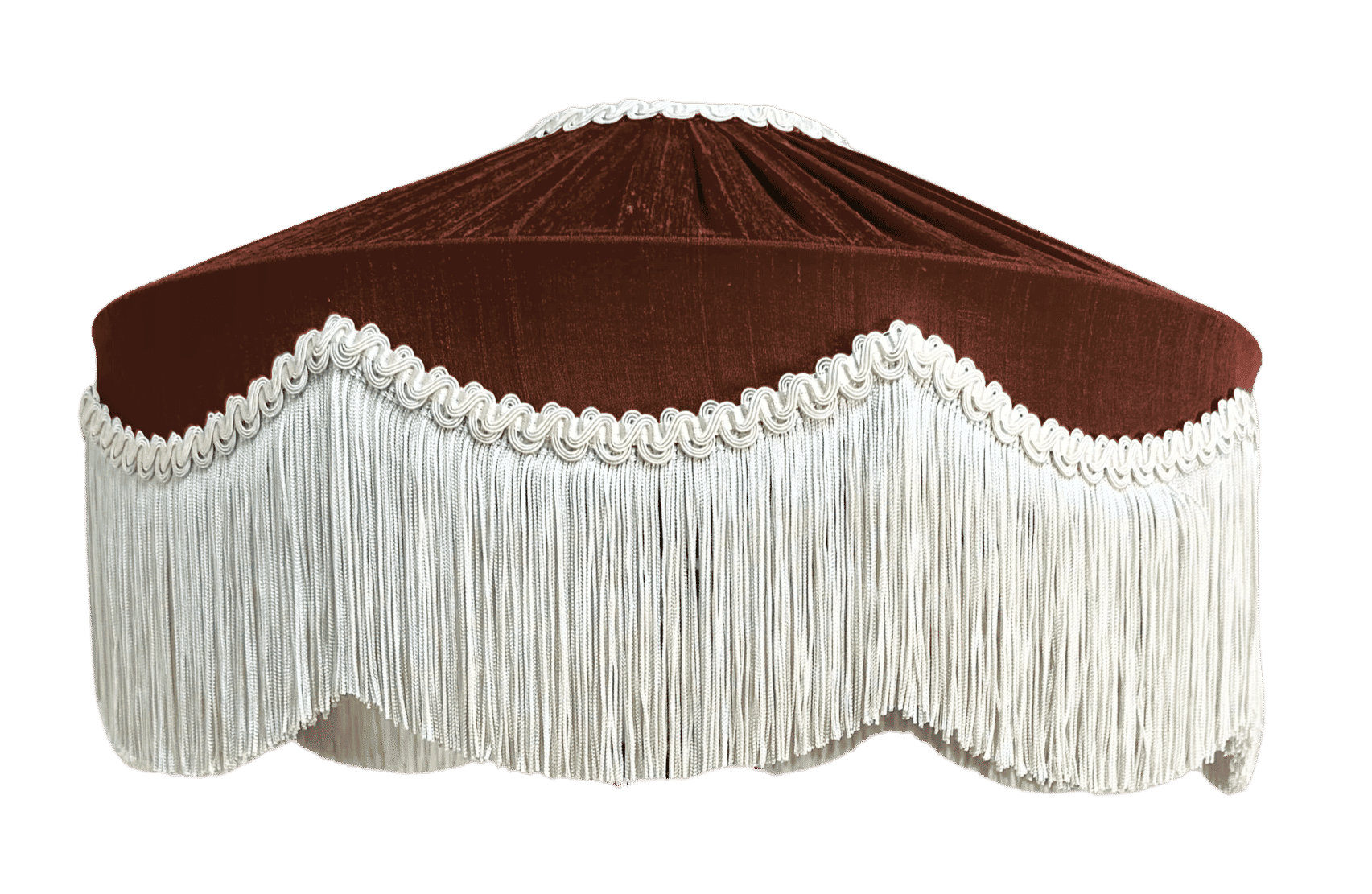 The Peggy Silk Fringed Lampshade - Design Your Own-