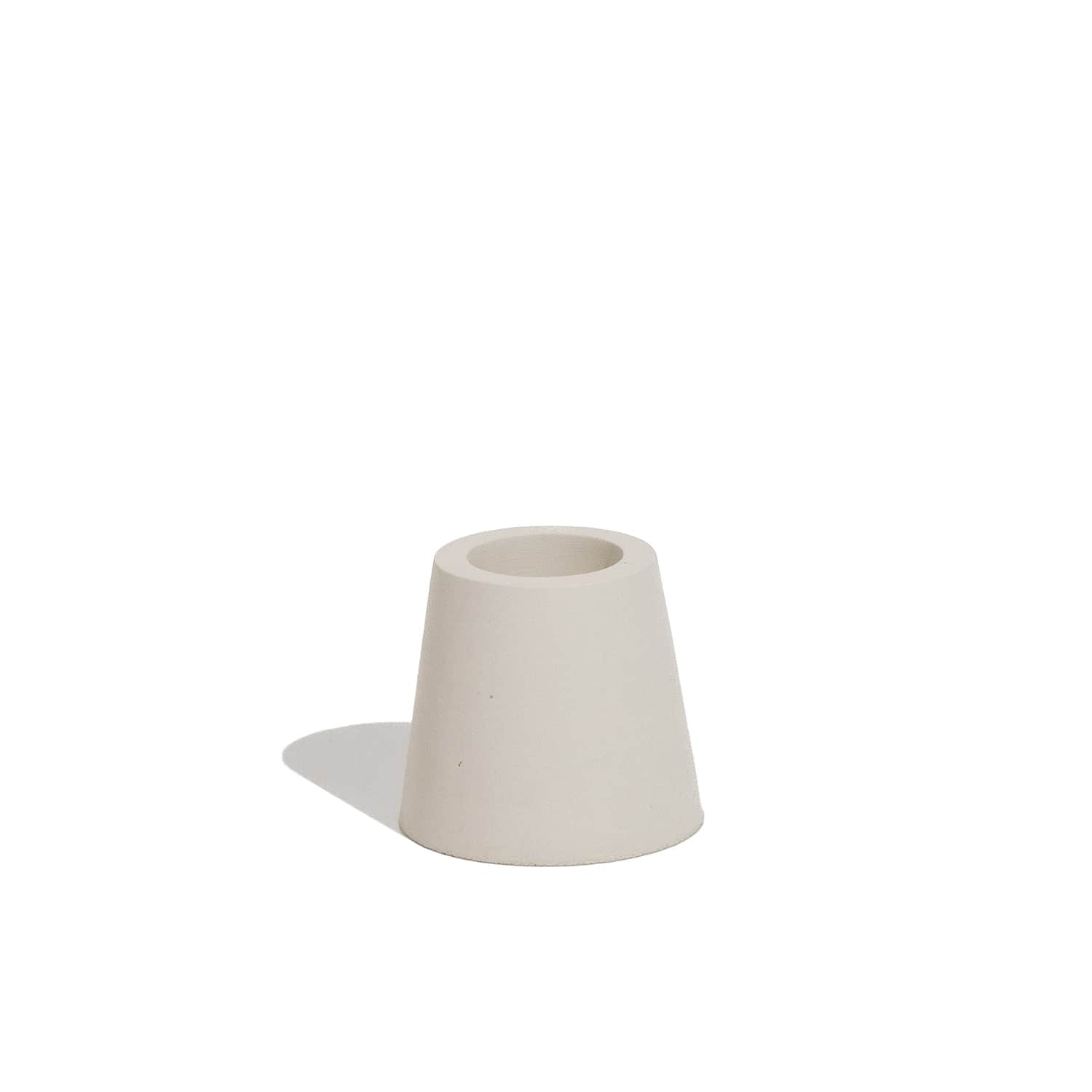 Stump Candle Holder - Light Grey