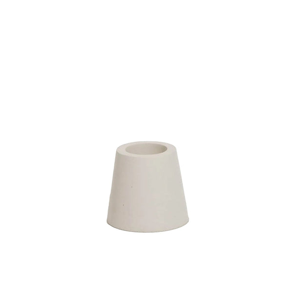 Stump Candle Holder - Light Grey