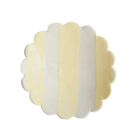 Duci Striped Trinket Dish Yellow