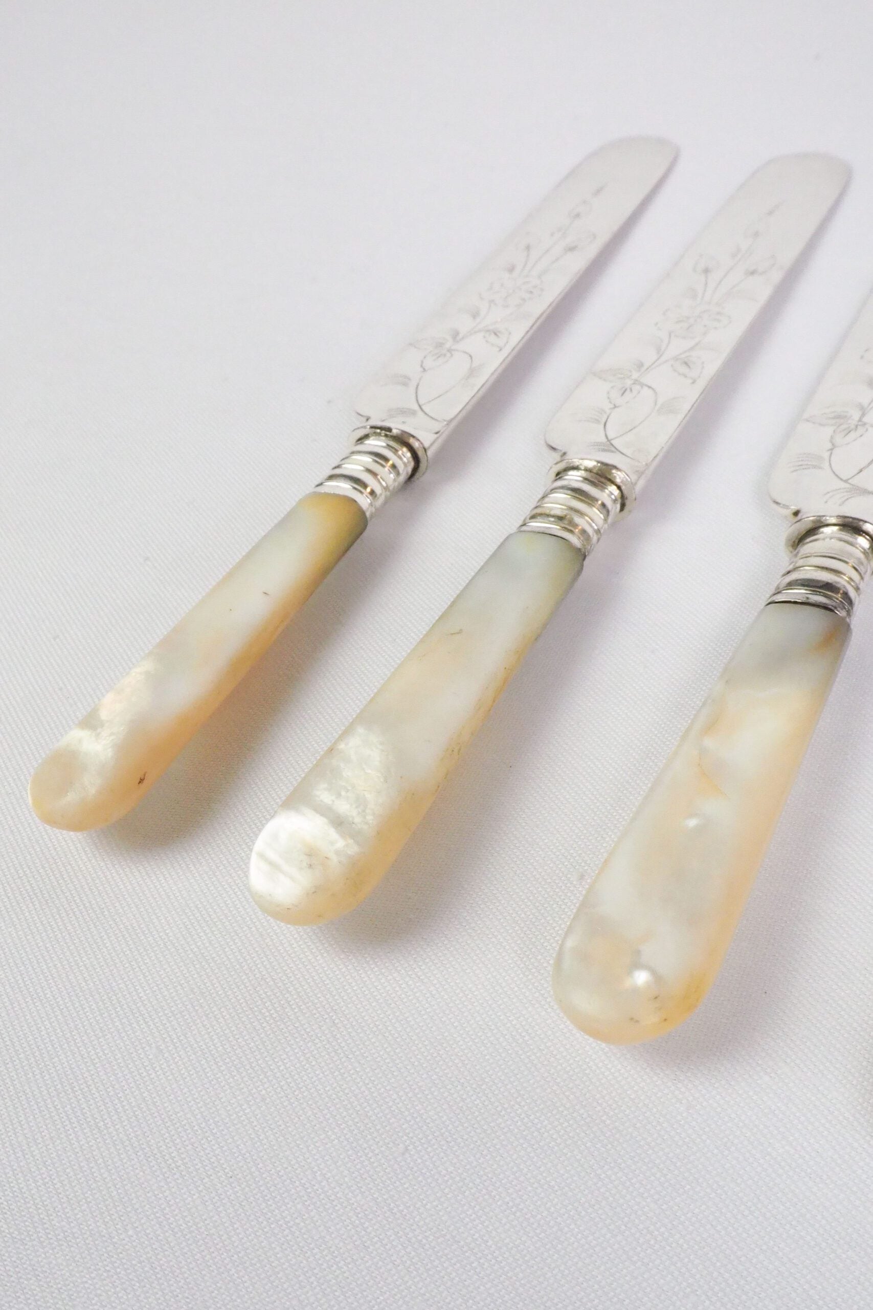 Antique Silver Plate Knives