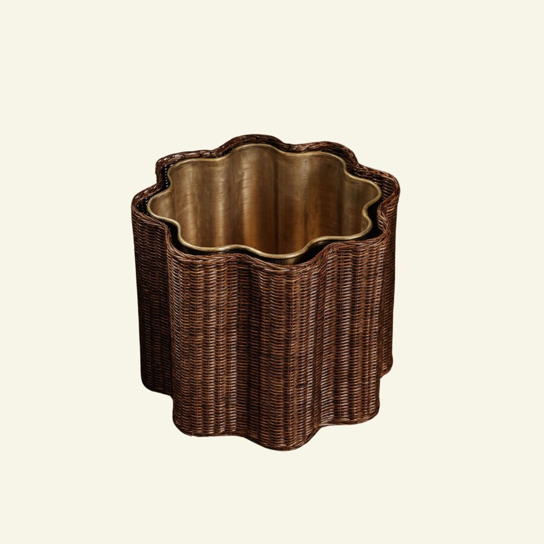 Poppy Rattan Waste Paper Bin (Large)