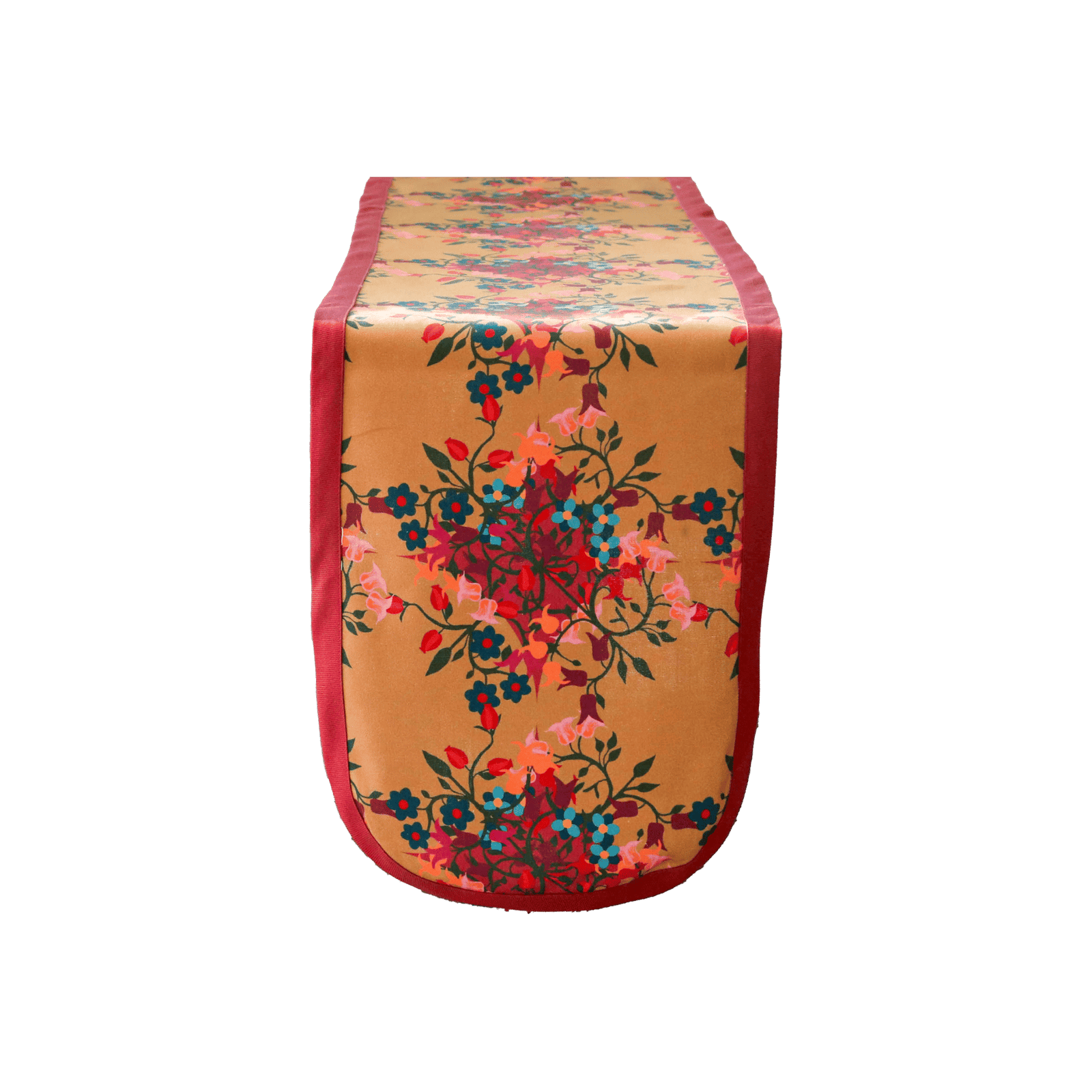 Table Runner Blumen Orange
