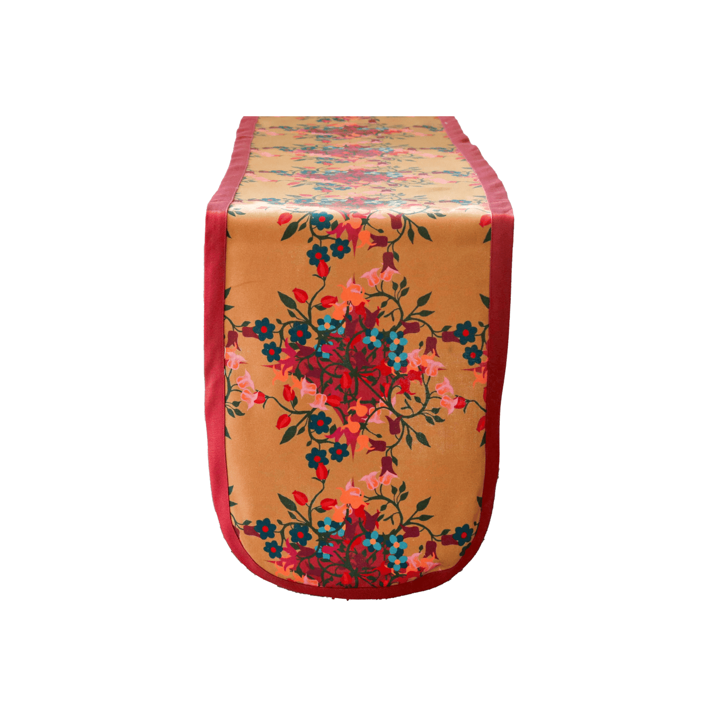 Table Runner Blumen Orange