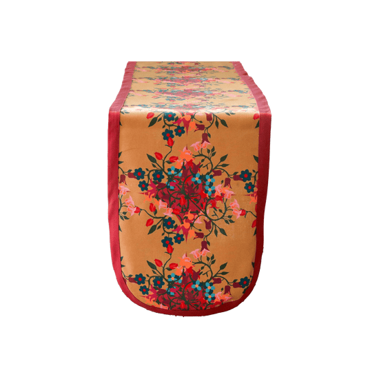 Table Runner Blumen Orange