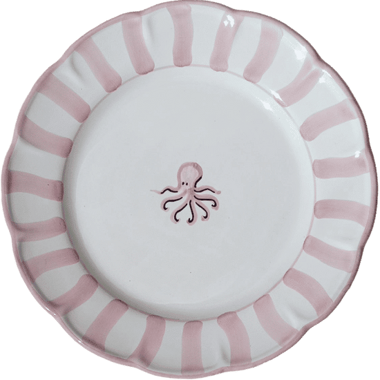 Capri Octopus Plate 25 cm – Pink