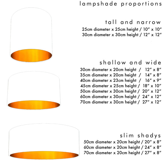 Deep Space Navy Lampshade With Brushed Copper Lining
