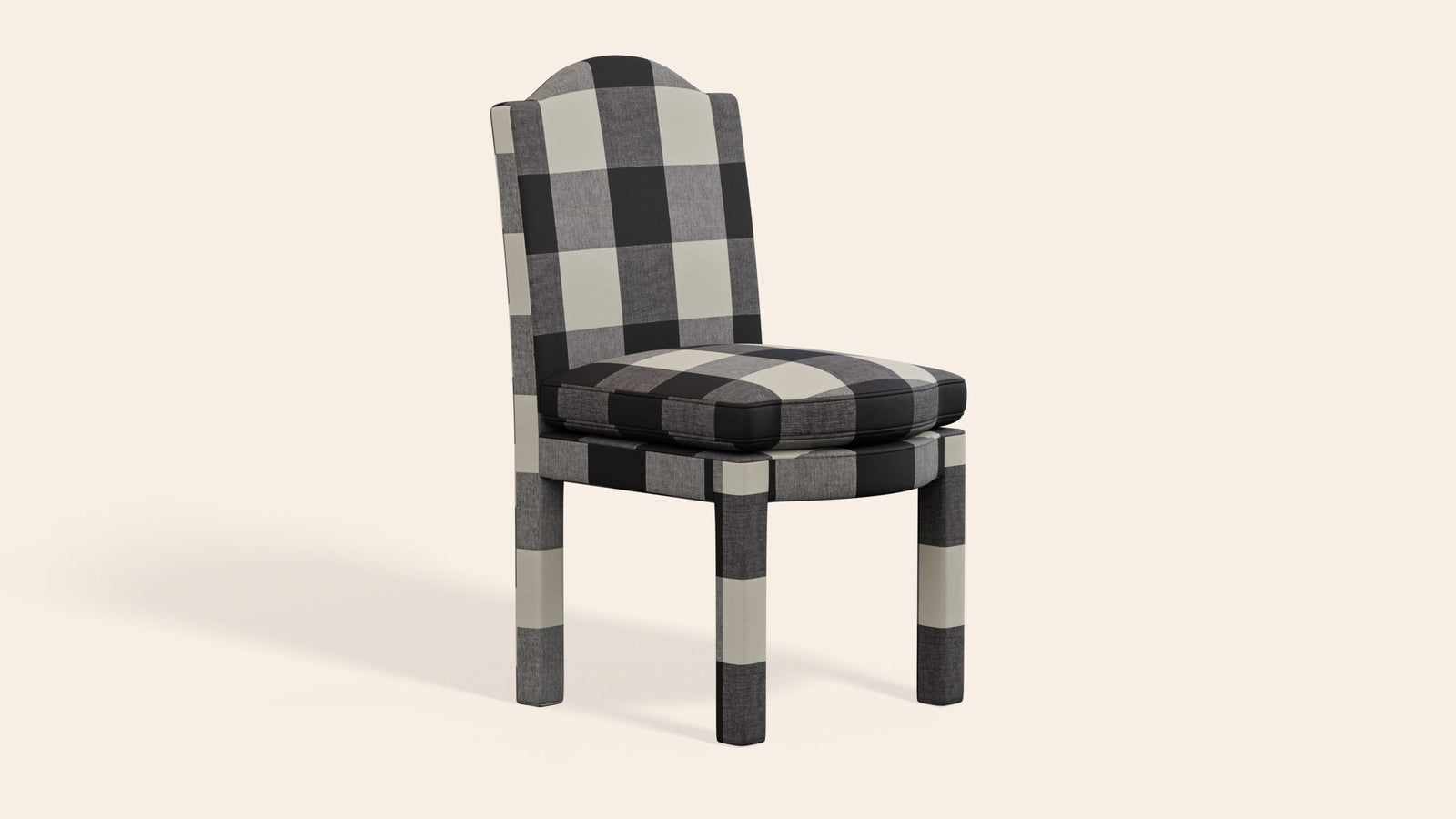 Pair of Leo Dining Chairs, Pepper-