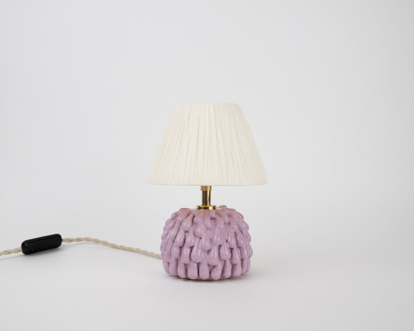 Short 'Drip' Table Lamp - Violet