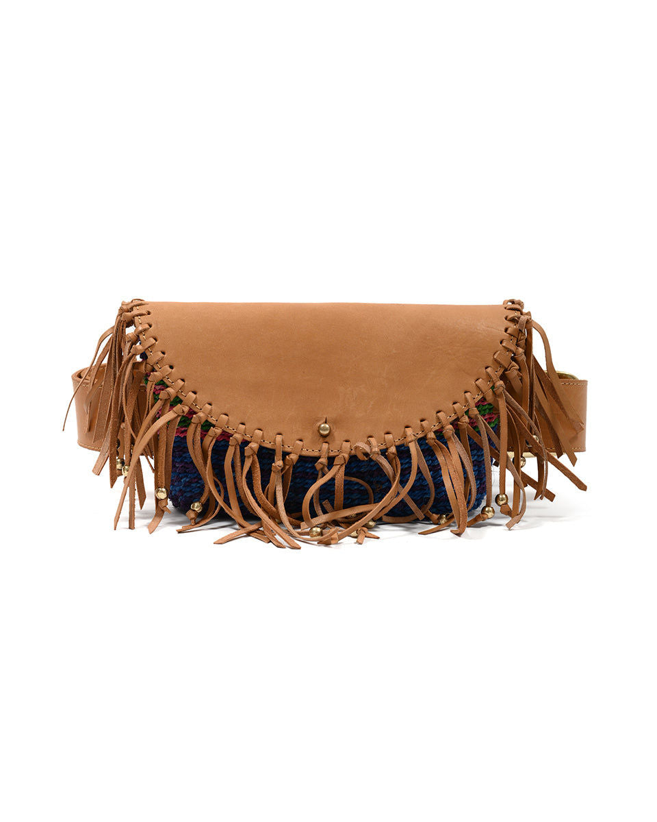 MSHIPI: Tie-Dye Fringed Bum Bag