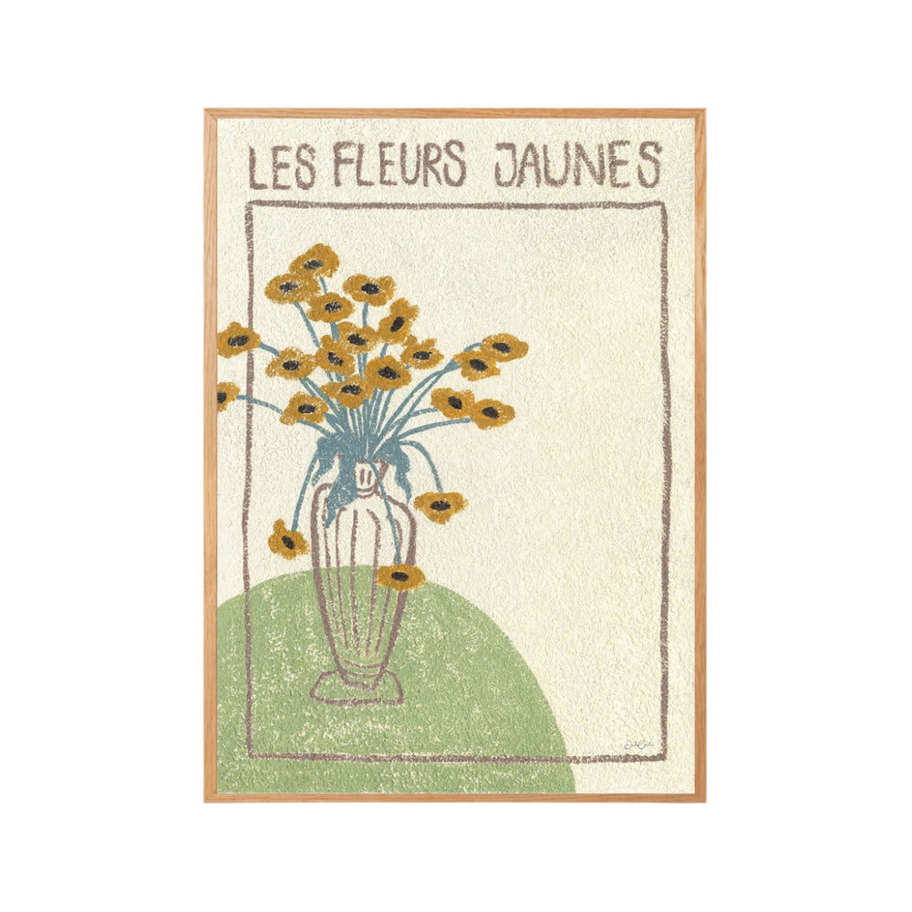 Les Fleurs Jaunes - Botanical Art Print