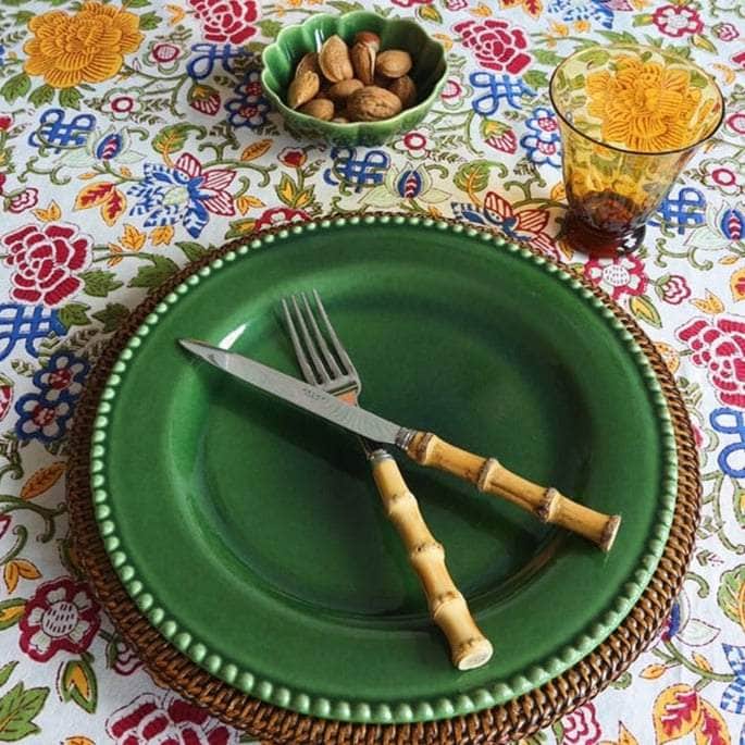 Green Scallop Ceramic Dip Bowls x 3