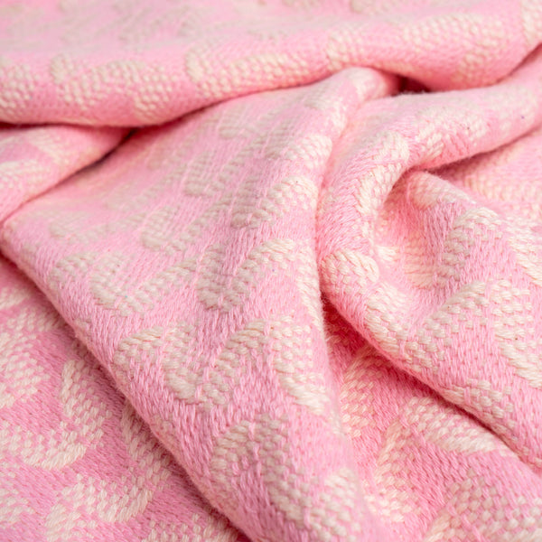 Silent Ripple Pure Cotton Hand Towel In Baby Pink