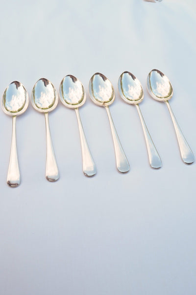 6 Vintage Silver Plate Spoons