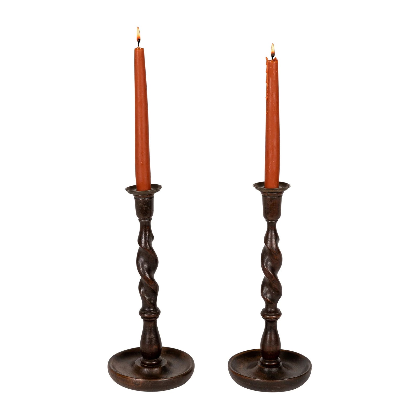 Tall Barley Twist Candlesticks