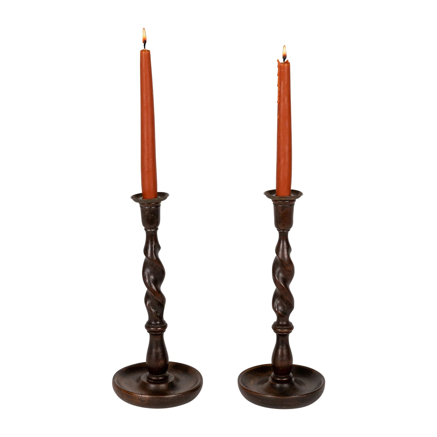 Tall Barley Twist Candlesticks