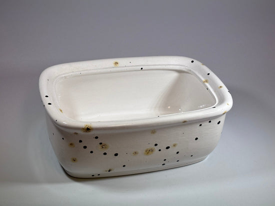 Butter Dish with Lid - Confetti Glaze
